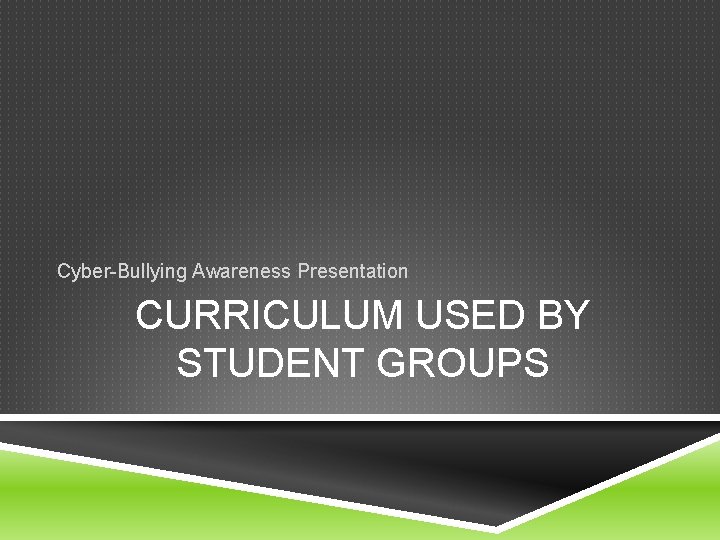 CyberBullying Power Point created by Angela Hummel and