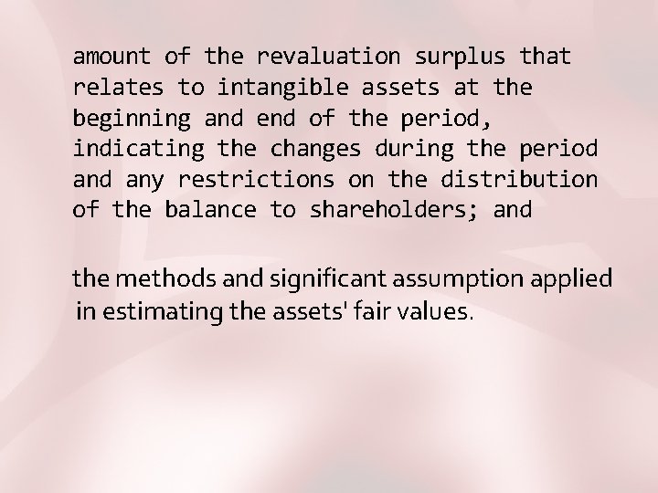 amount of the revaluation surplus that relates to intangible assets at the beginning and