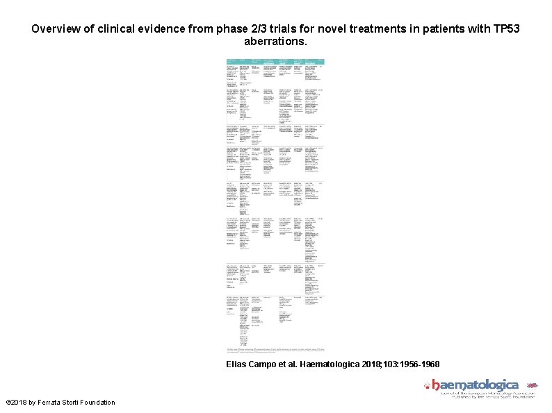 Overview of clinical evidence from phase 2/3 trials for novel treatments in patients with