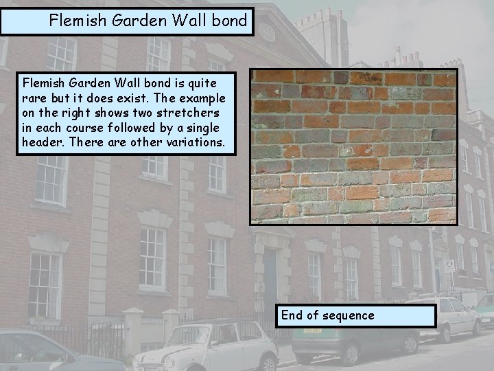 Flemish Garden Wall bond is quite rare but it does exist. The example on