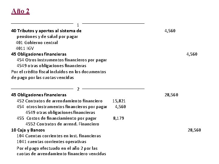 Año 2 1 40 Tributos y aportes al sistema de pensiones y de salud