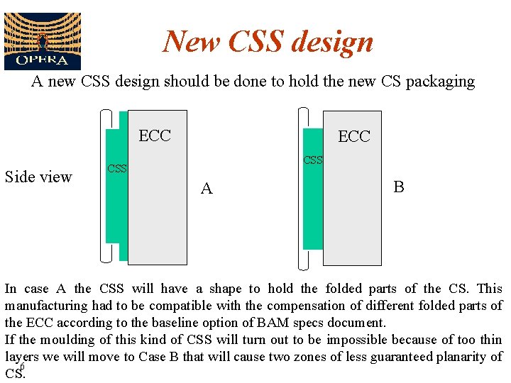 New CSS design A new CSS design should be done to hold the new