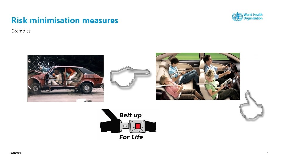 Risk minimisation measures Examples 2/13/2022 11 