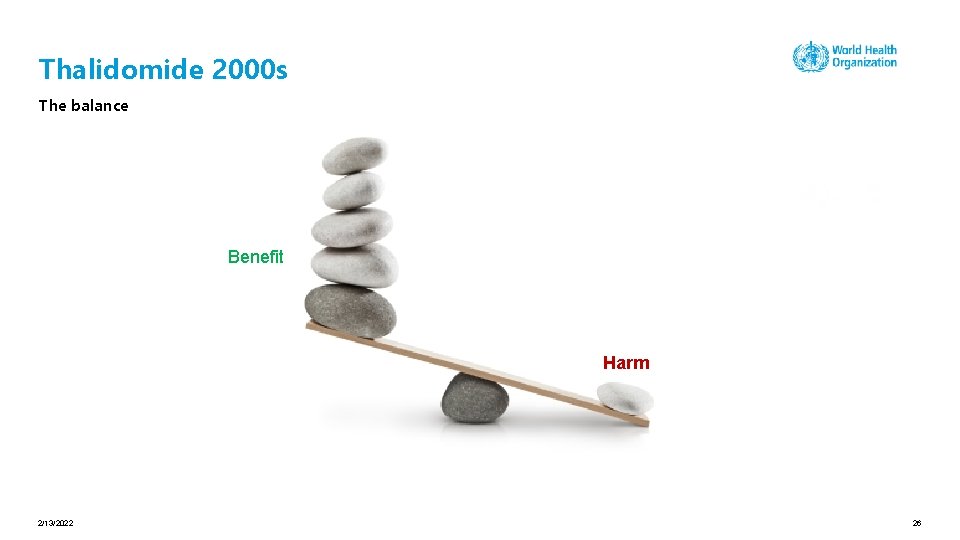 Thalidomide 2000 s The balance Benefit Harm 2/13/2022 26 