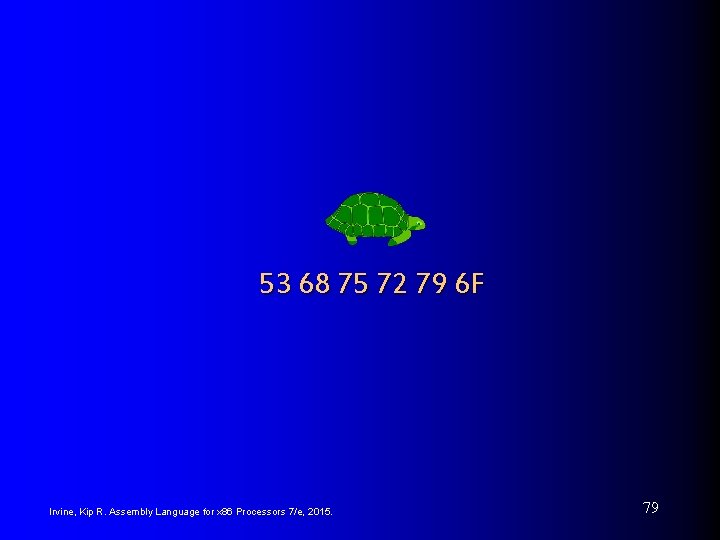 53 68 75 72 79 6 F Irvine, Kip R. Assembly Language for x 53 68 75 72 79 6 F Irvine, Kip R. Assembly Language for x