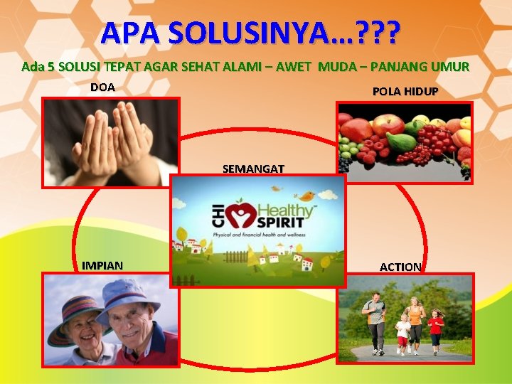 APA SOLUSINYA…? ? ? Ada 5 SOLUSI TEPAT AGAR SEHAT ALAMI – AWET MUDA APA SOLUSINYA…? ? ? Ada 5 SOLUSI TEPAT AGAR SEHAT ALAMI – AWET MUDA