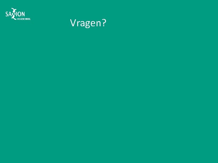 Vragen? 