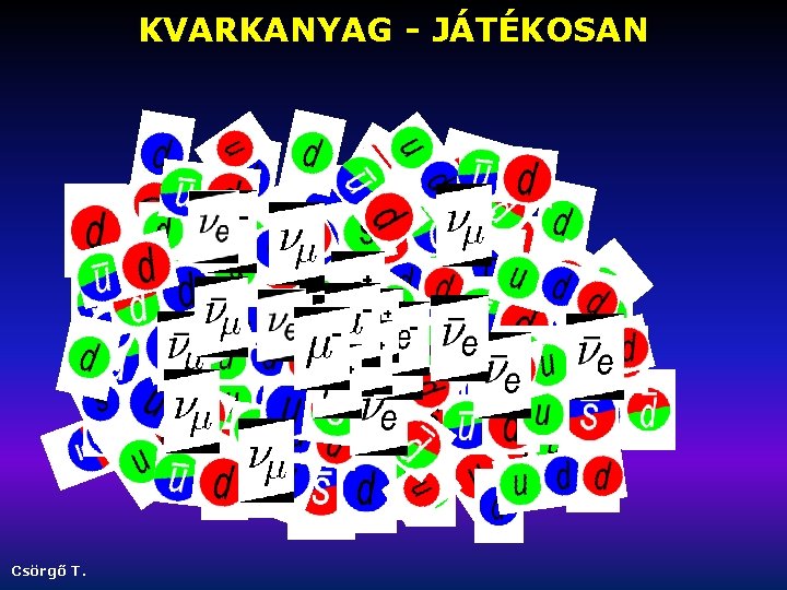 KVARKANYAG - JÁTÉKOSAN Csörgő T. 