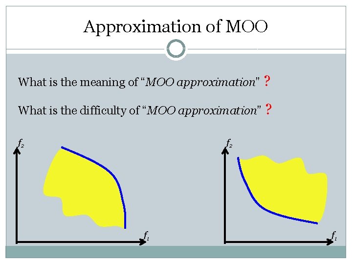 Approximation of MOO What is the meaning of “MOO approximation” ? What is the
