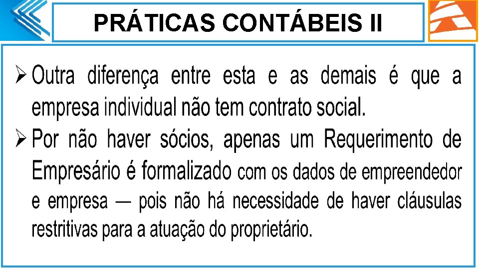 PRÁTICAS CONTÁBEIS II. 