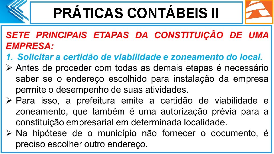 PRÁTICAS CONTÁBEIS II. 