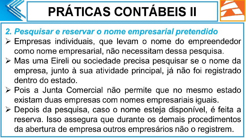 PRÁTICAS CONTÁBEIS II. 