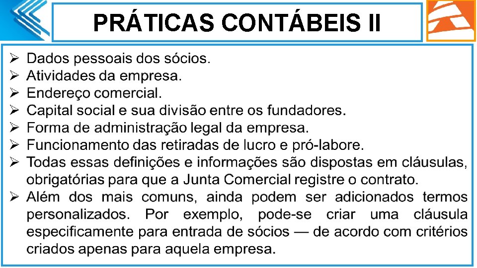 PRÁTICAS CONTÁBEIS II. 