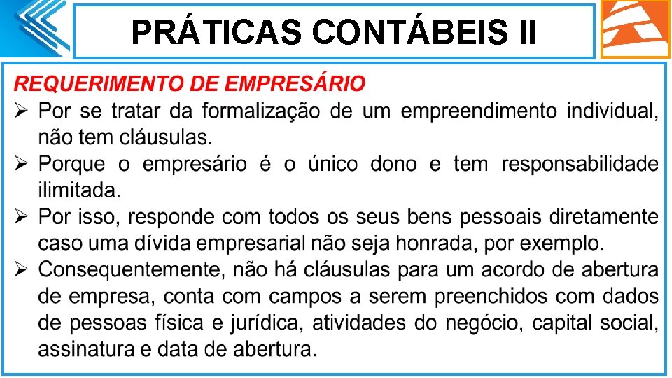 PRÁTICAS CONTÁBEIS II. 