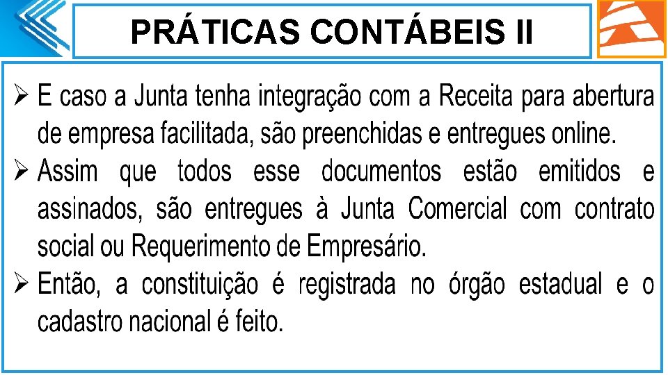 PRÁTICAS CONTÁBEIS II. 