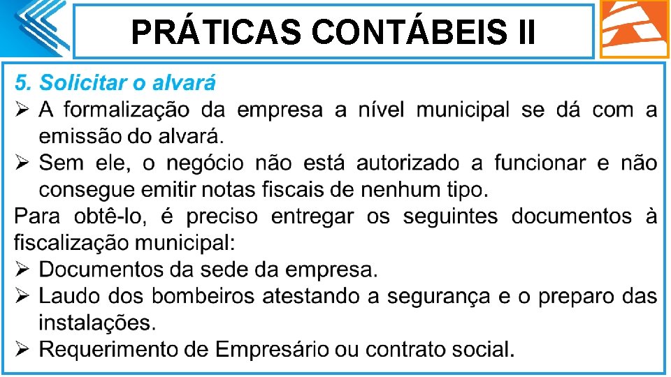 PRÁTICAS CONTÁBEIS II. 