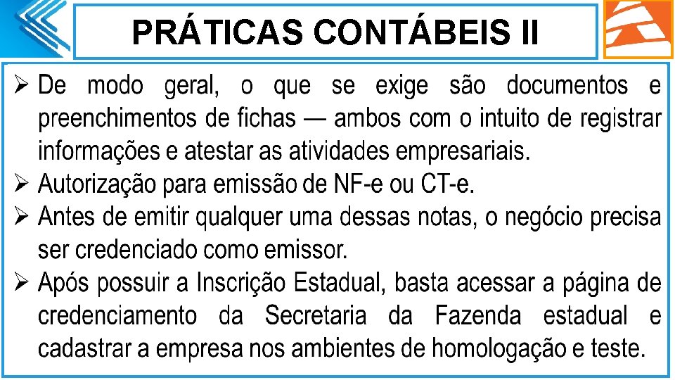 PRÁTICAS CONTÁBEIS II. 