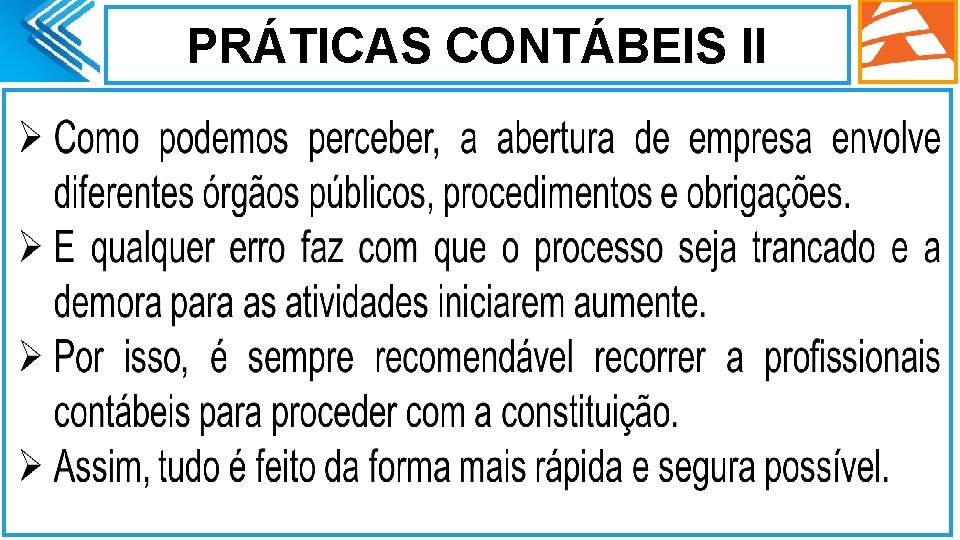 PRÁTICAS CONTÁBEIS II. 