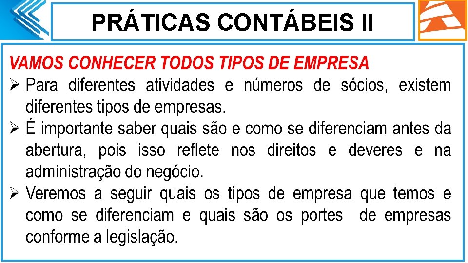 PRÁTICAS CONTÁBEIS II. 