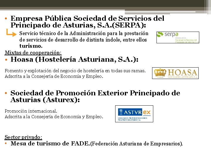  • Empresa Pública Sociedad de Servicios del Principado de Asturias, S. A. (SERPA):