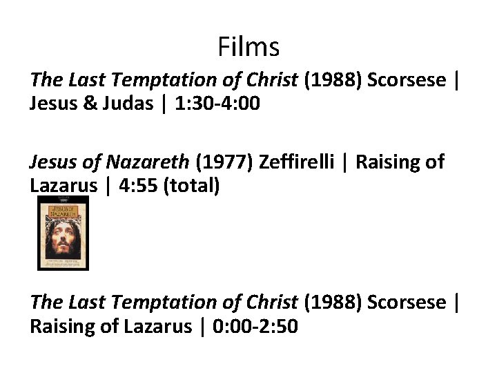 Films The Last Temptation of Christ (1988) Scorsese | Jesus & Judas | 1: