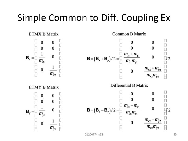 Simple Common to Diff. Coupling Ex G 1200774 -v 13 43 