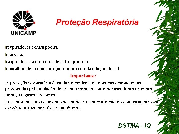 Proteção Respiratória lrespiradores contra poeira lmáscaras lrespiradores e máscaras de filtro químico laparelhos de