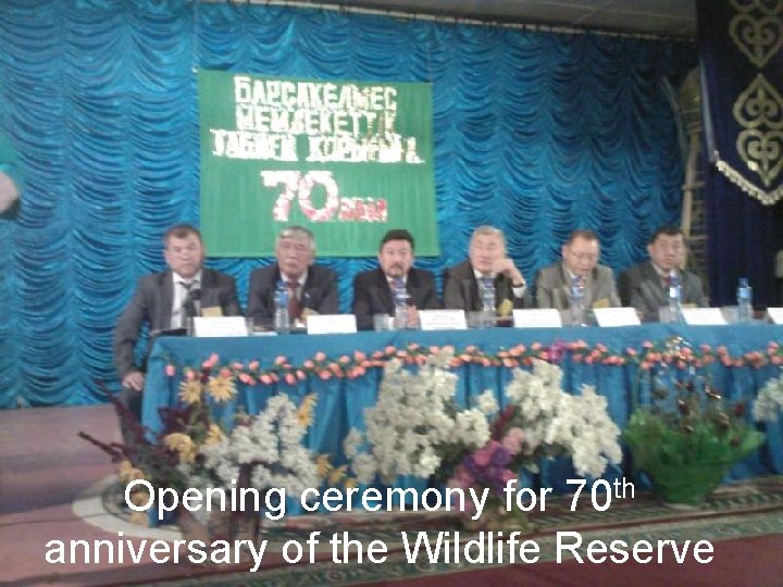 Opening ceremony for 70 th anniversary of the Wildlife Reserve 