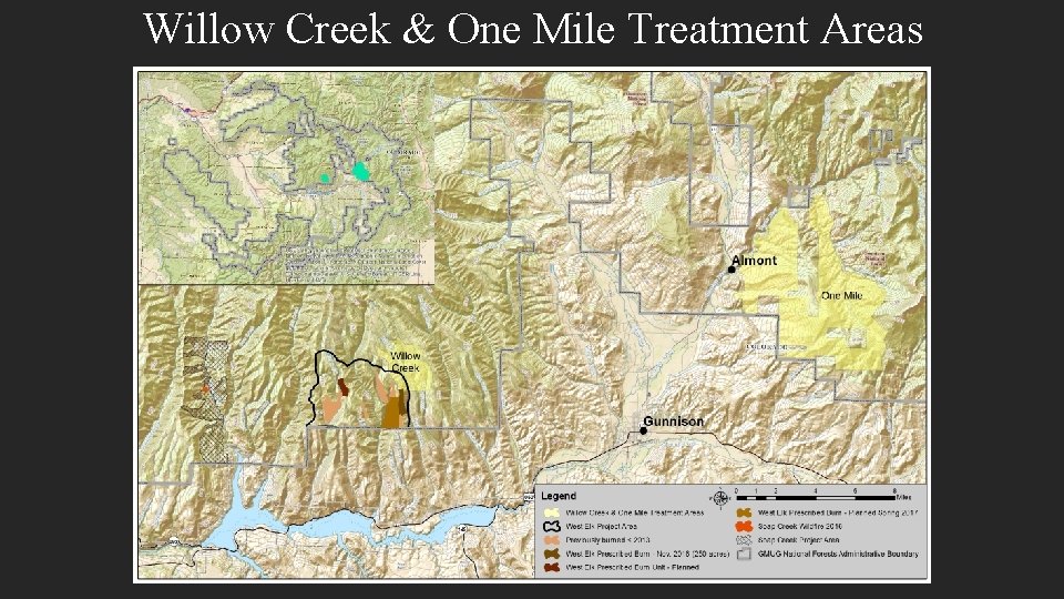 Willow Creek & One Mile Treatment Areas 