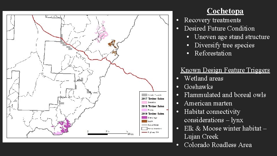 Cochetopa • Recovery treatments • Desired Future Condition • Uneven age stand structure •