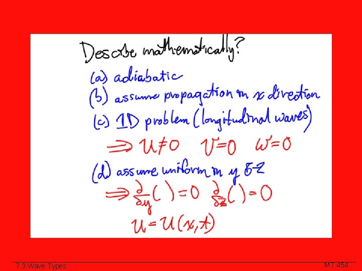 Class Slide 7. 3 Wave Types MT 454 