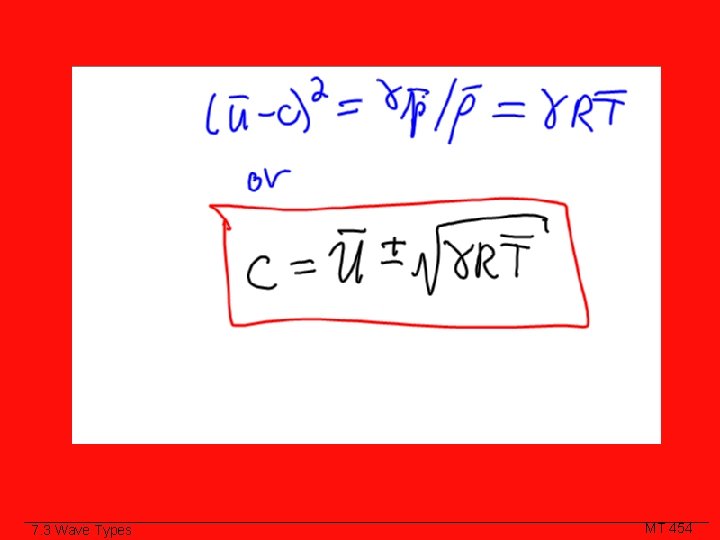 Class Slide 7. 3 Wave Types MT 454 