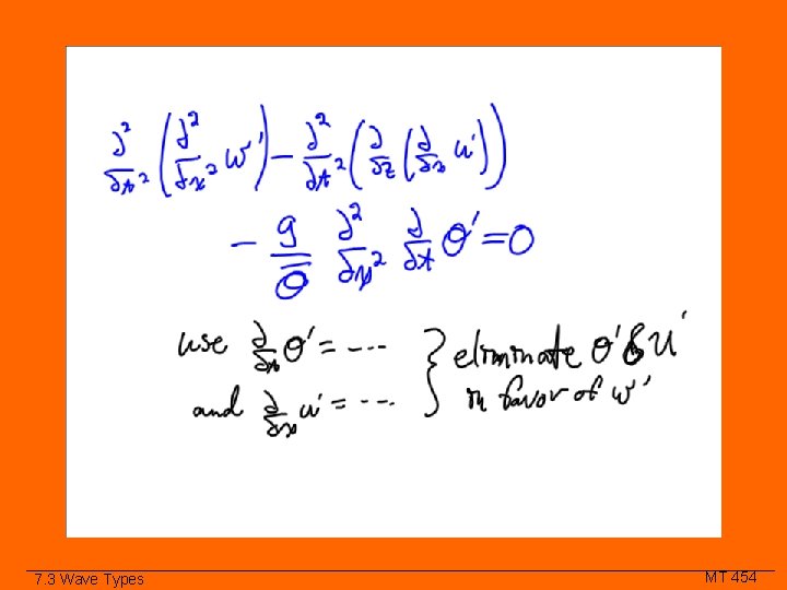 Class Slide 7. 3 Wave Types MT 454 