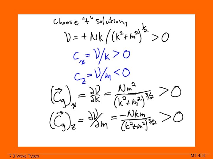 Class Slide 7. 3 Wave Types MT 454 