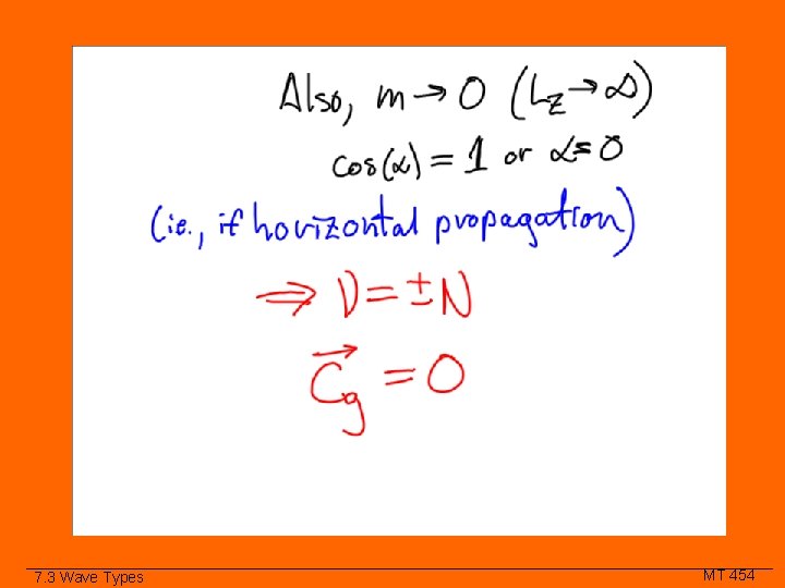 Class Slide 7. 3 Wave Types MT 454 