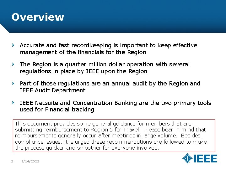 Overview Accurate and fast recordkeeping is important to keep effective management of the financials