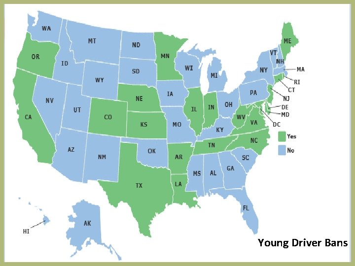 Young Driver Bans 