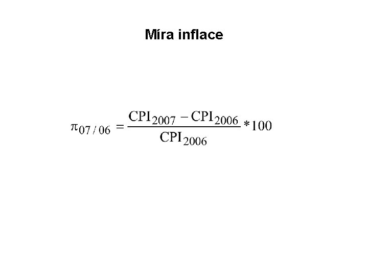 Míra inflace 