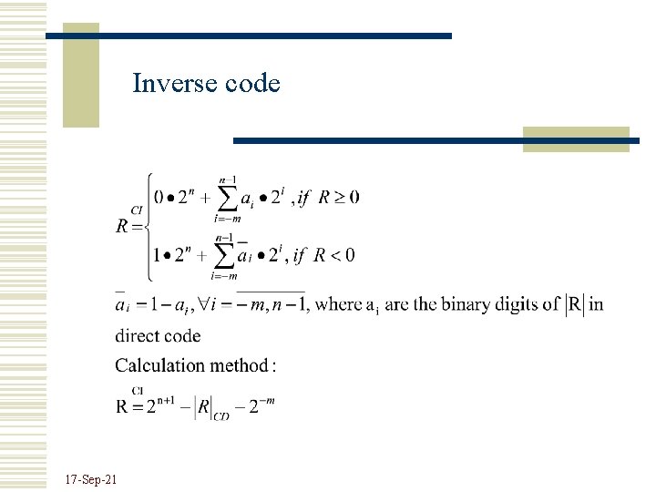 Inverse code 17 -Sep-21 