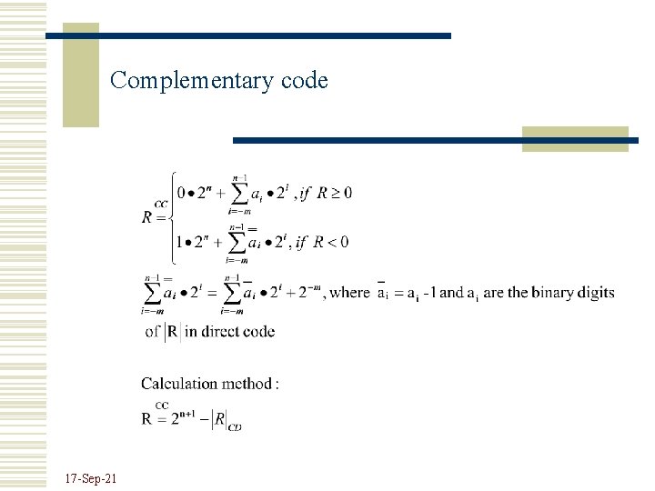 Complementary code 17 -Sep-21 