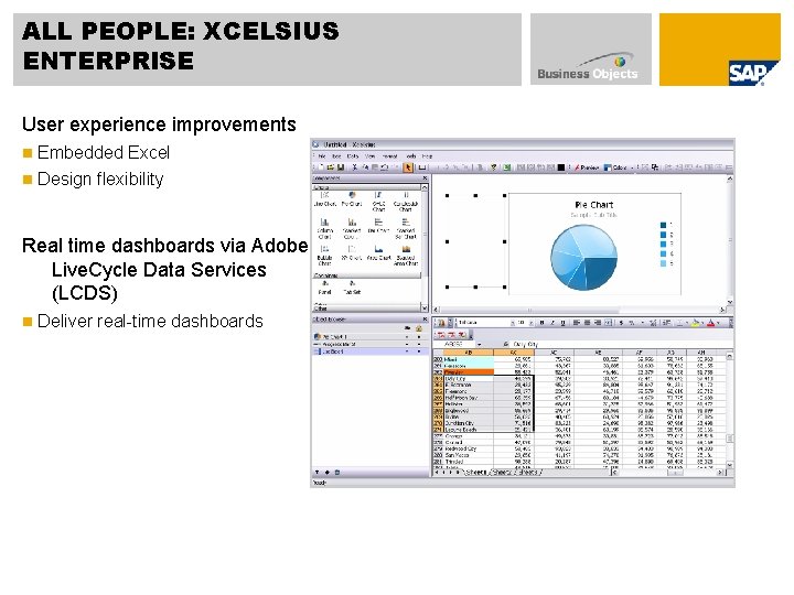ALL PEOPLE: XCELSIUS ENTERPRISE User experience improvements n Embedded Excel n Design flexibility Real