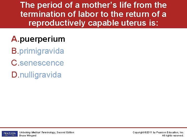 The period of a mother’s life from the termination of labor to the return