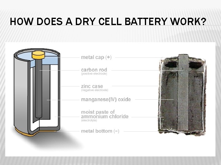 HOW DOES A DRY CELL BATTERY WORK? 