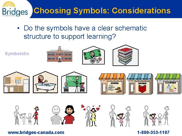 Choosing Symbols: Considerations • Do the symbols have a clear schematic structure to support