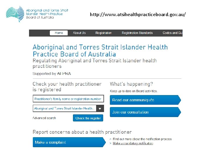 http: //www. atsihealthpracticeboard. gov. au/ 