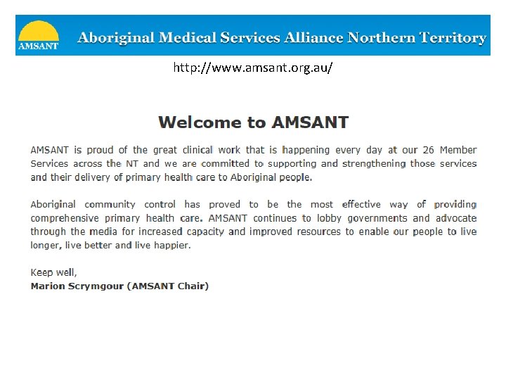 http: //www. amsant. org. au/ 