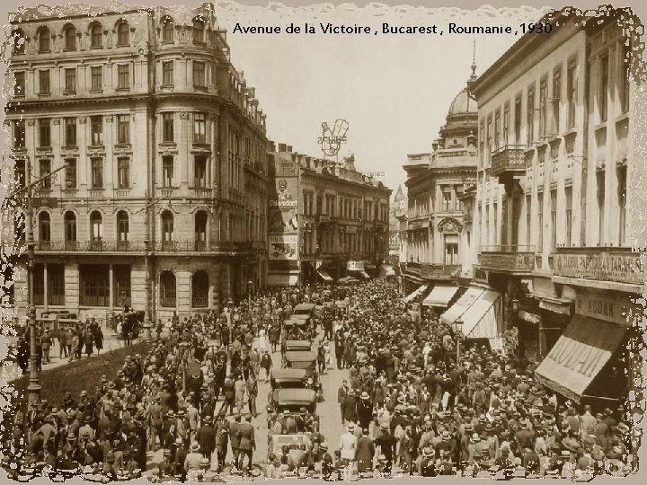 Avenue de la Victoire , Bucarest , Roumanie , 1930 