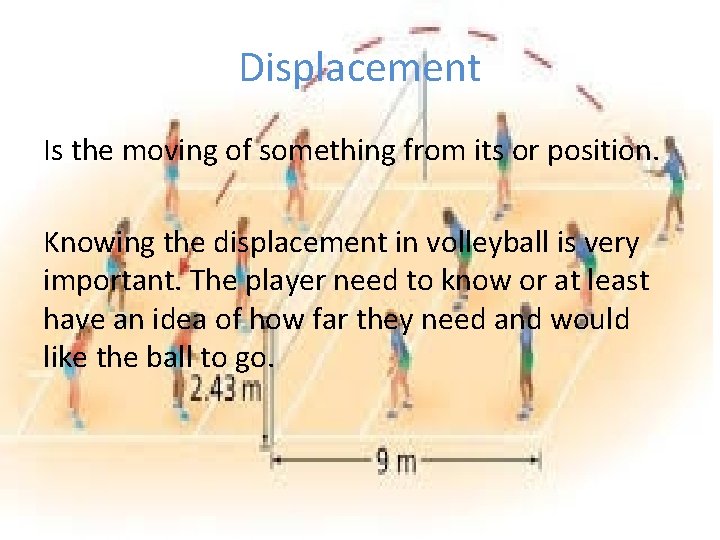 Displacement Is the moving of something from its or position. Knowing the displacement in