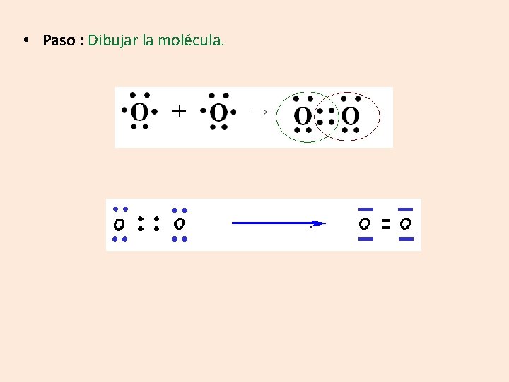  • Paso : Dibujar la molécula. 