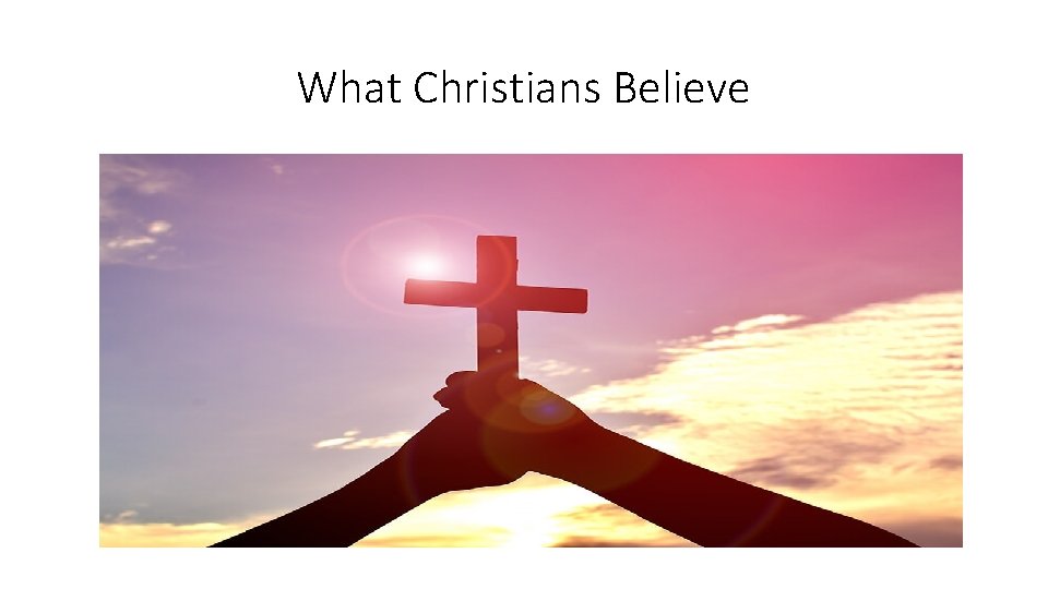 What Christians Believe 